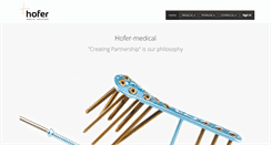 Desktop Screenshot of hofer-medical.com